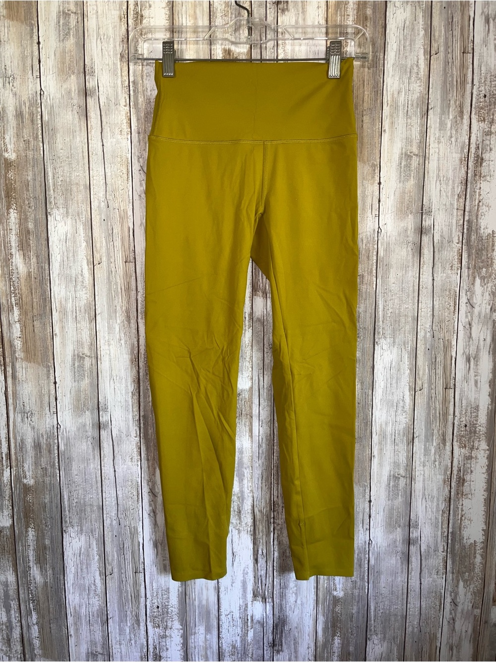 ZYIA Active Chartreuse Lime High Rise 7/8 Leggings Yoga Pants Size 2